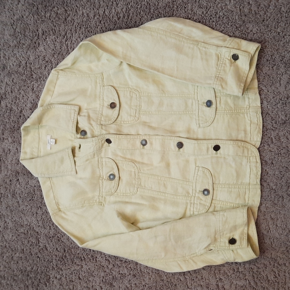J. Jill 100% Linen Jacket